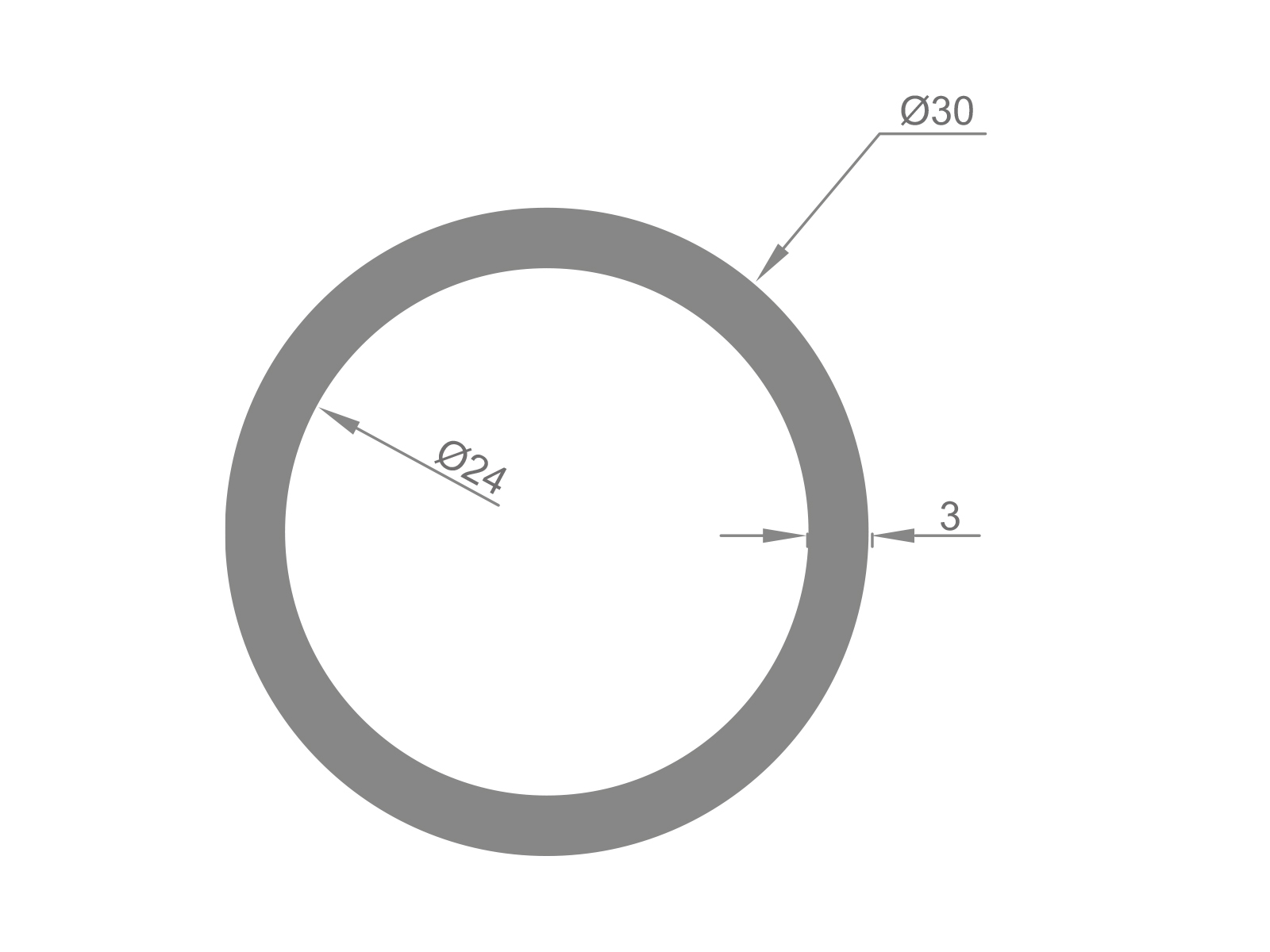 30  ROUND PROFILE - LENGTH