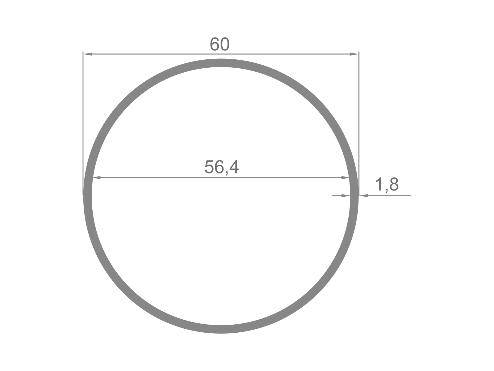 60  ROUND PROFILE - LENGTH