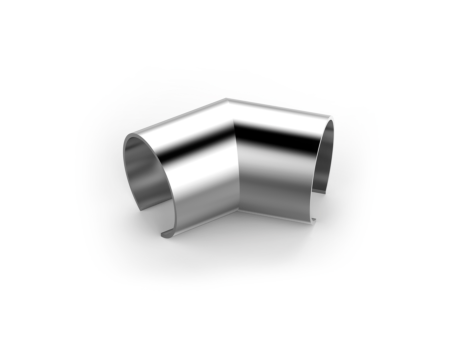 50' BEND WITH GLASS CHANNEL 45°