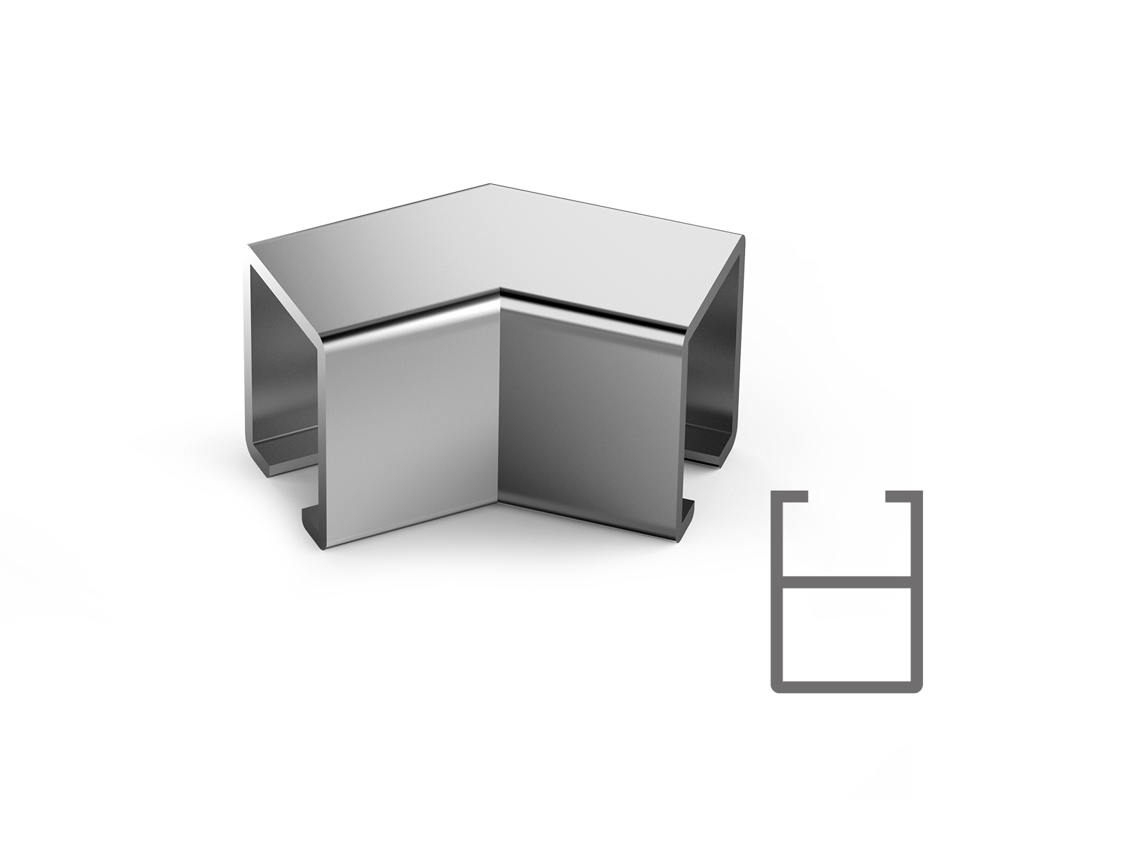 22X16 MM SQUARE 45° (MIDLE CHANNEL)