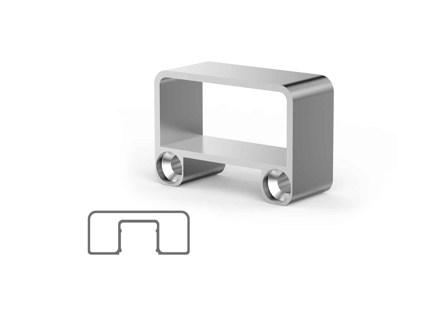 60X25 MM WALL FLANGE