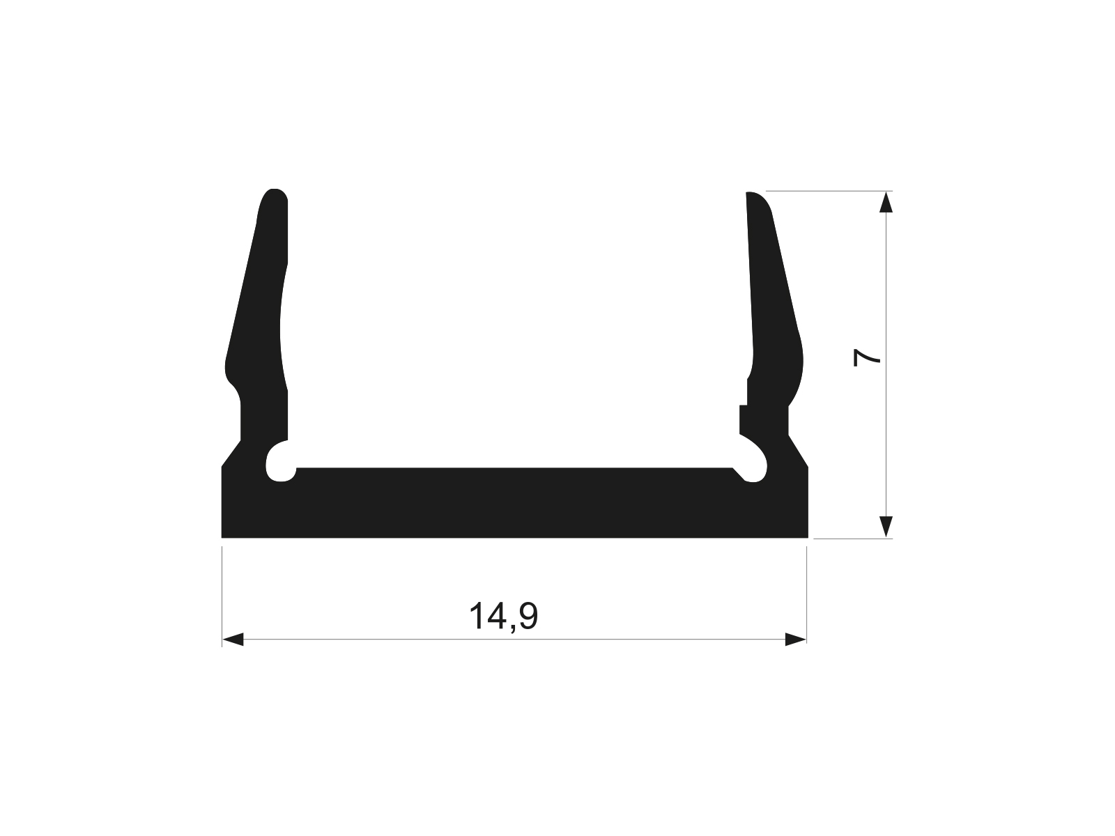 14,9 X 7 PROFILE COVER- LENGTH