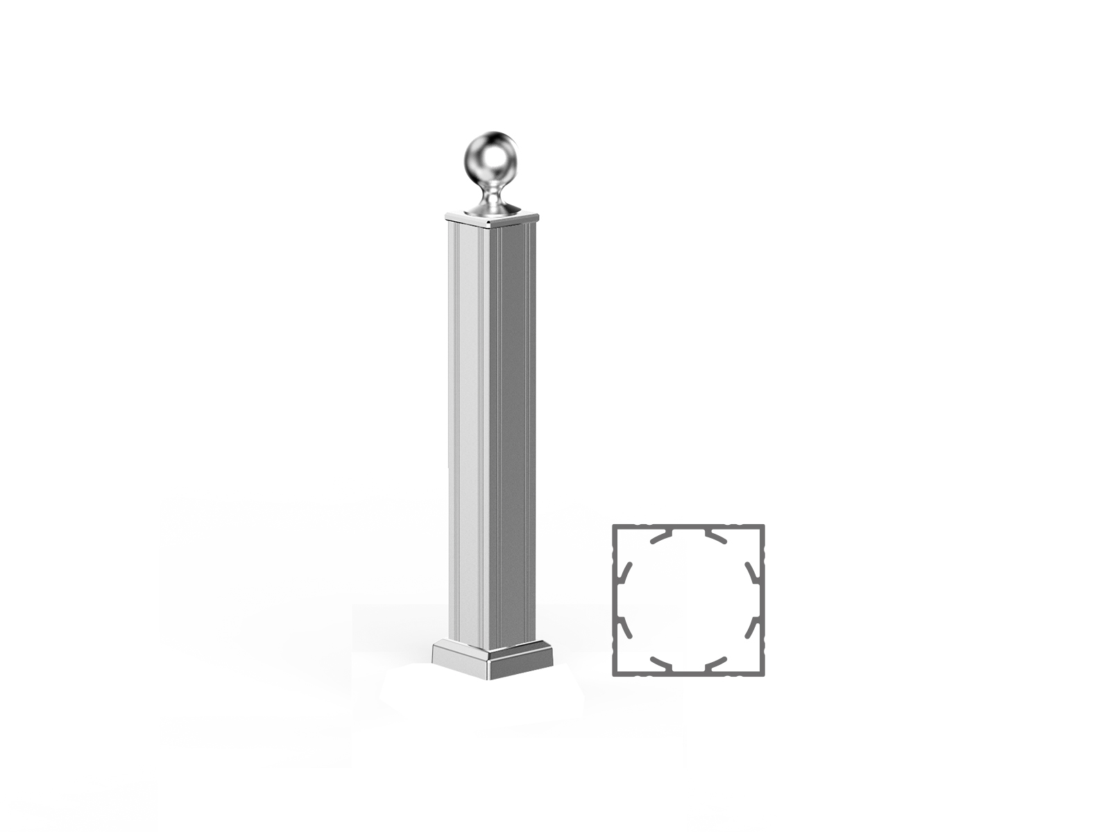 100X100 STRUT PROFILE SET