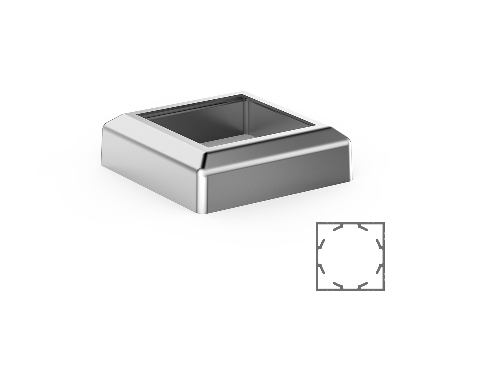 100X100 MM GROUND FLANGE