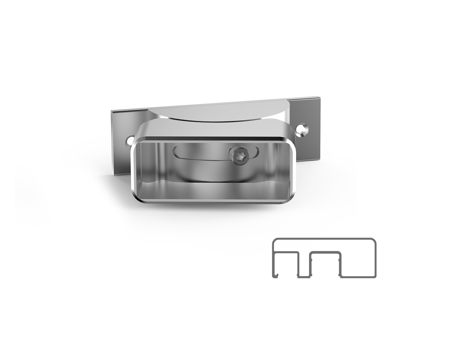 80X30 MM ADJUSTABLE WALL FLANGE