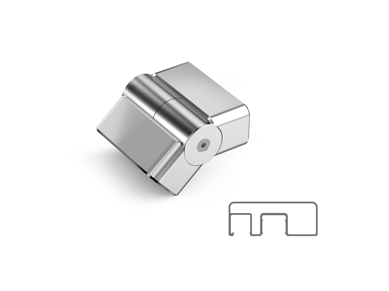 80X30 MM SQUARE ELBOW WITH VERTICAL MOVING