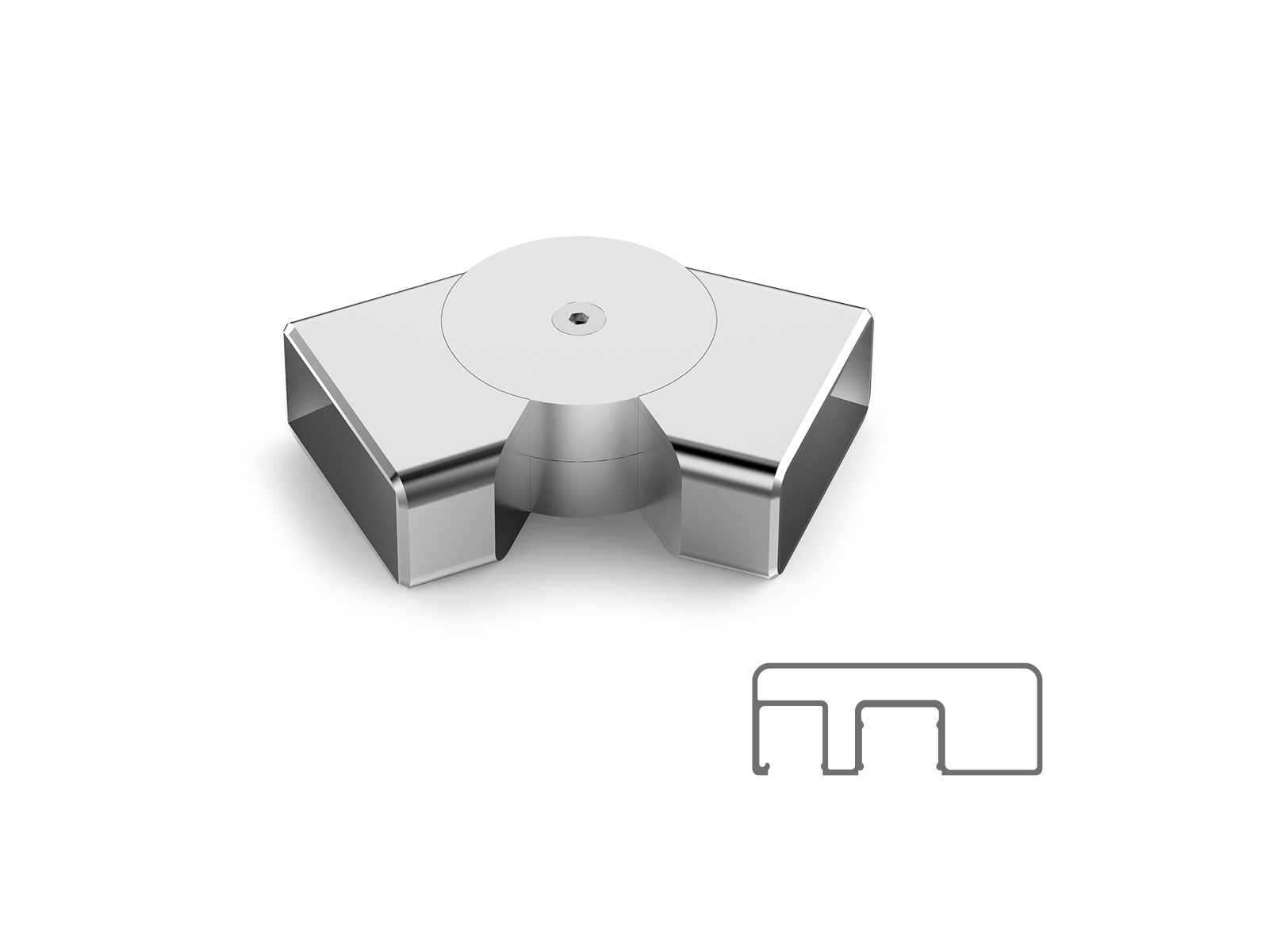 80X30 MM SQUARE ELBOW WITH SIDE MOVING