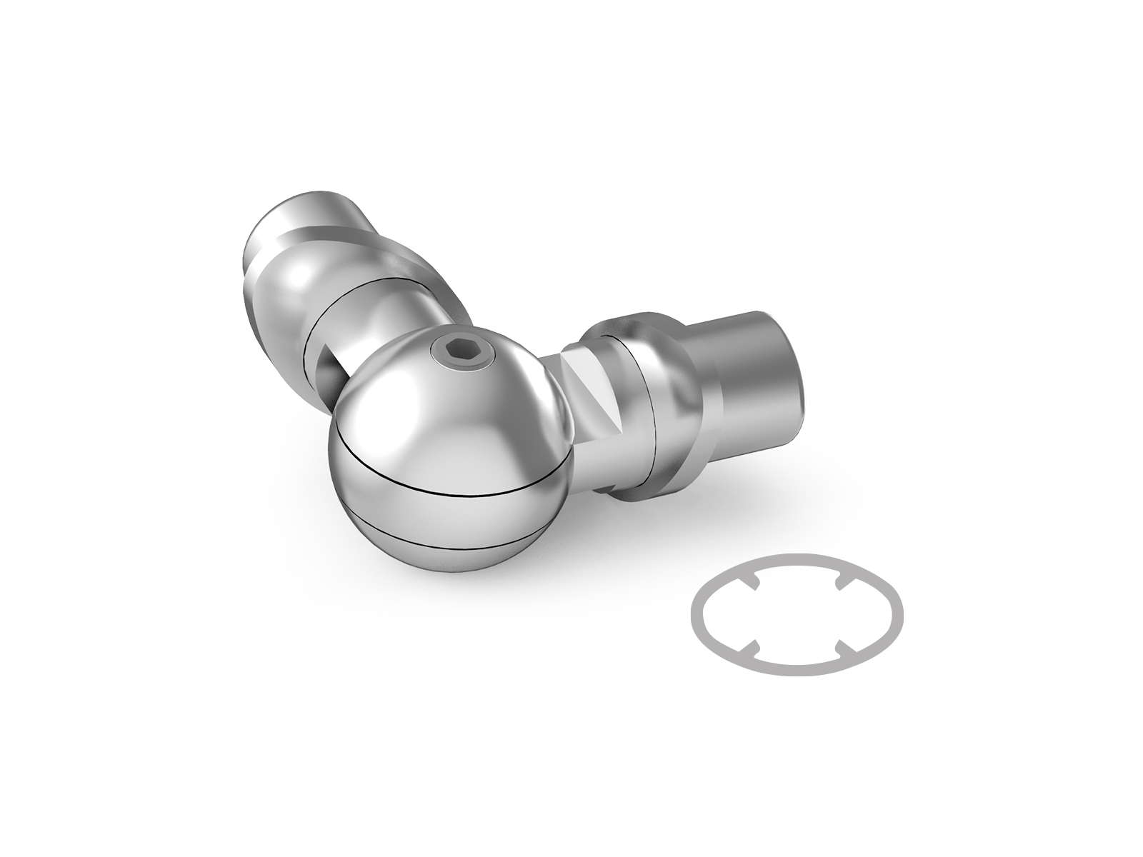 ELLIPTIC ADJUSTABLE ELBOW FOR BARRIER