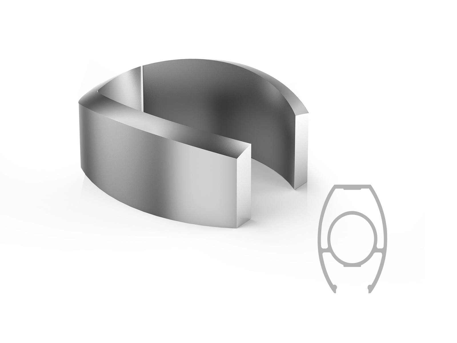 ELLIPTIC U STRUT FLANGE