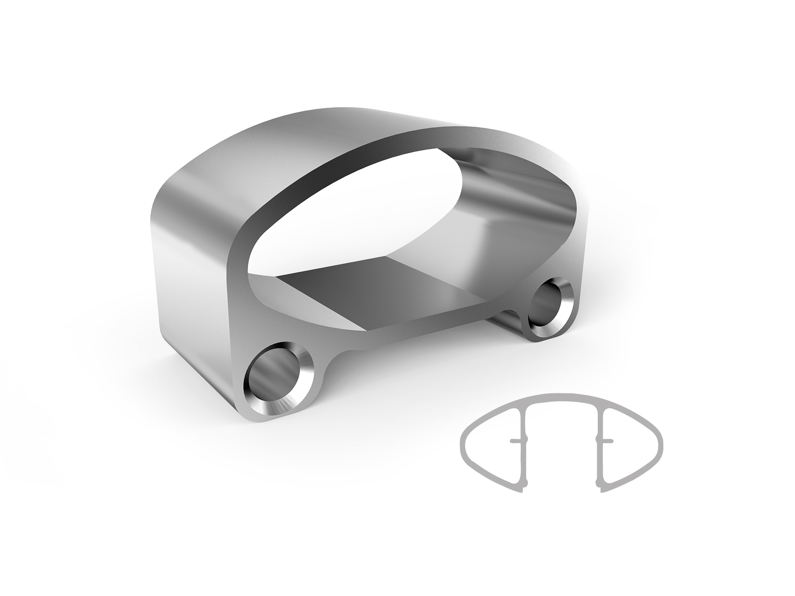 ELLIPTIC 60X25 WALL FLANGE