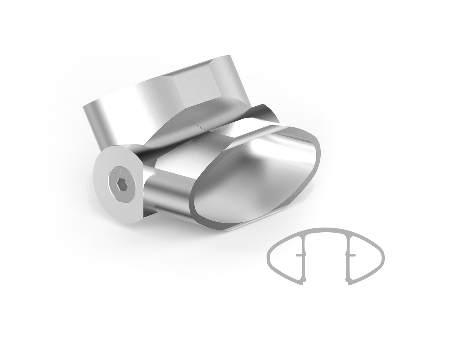 ELLIPTIC 60X25 ELBOW WITH VERTICAL MOVINIG