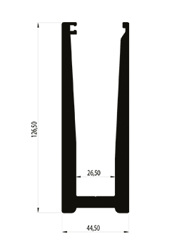 EURO 10 GLASS BASE PROFILE - LENGTH