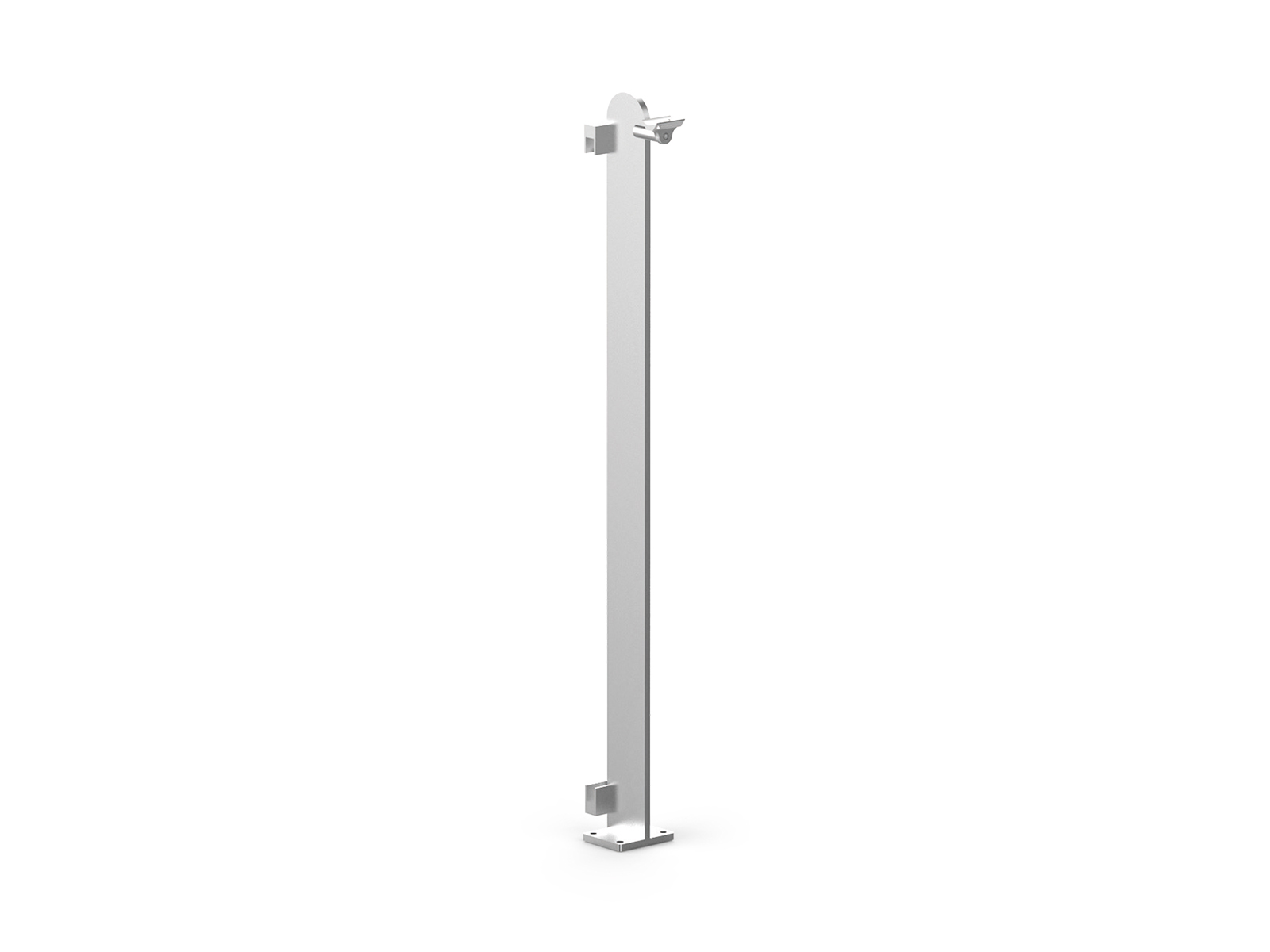 60 X 12 LAMA STRUT WITH HORIZONTAL GLASS HOLDER-95 CM