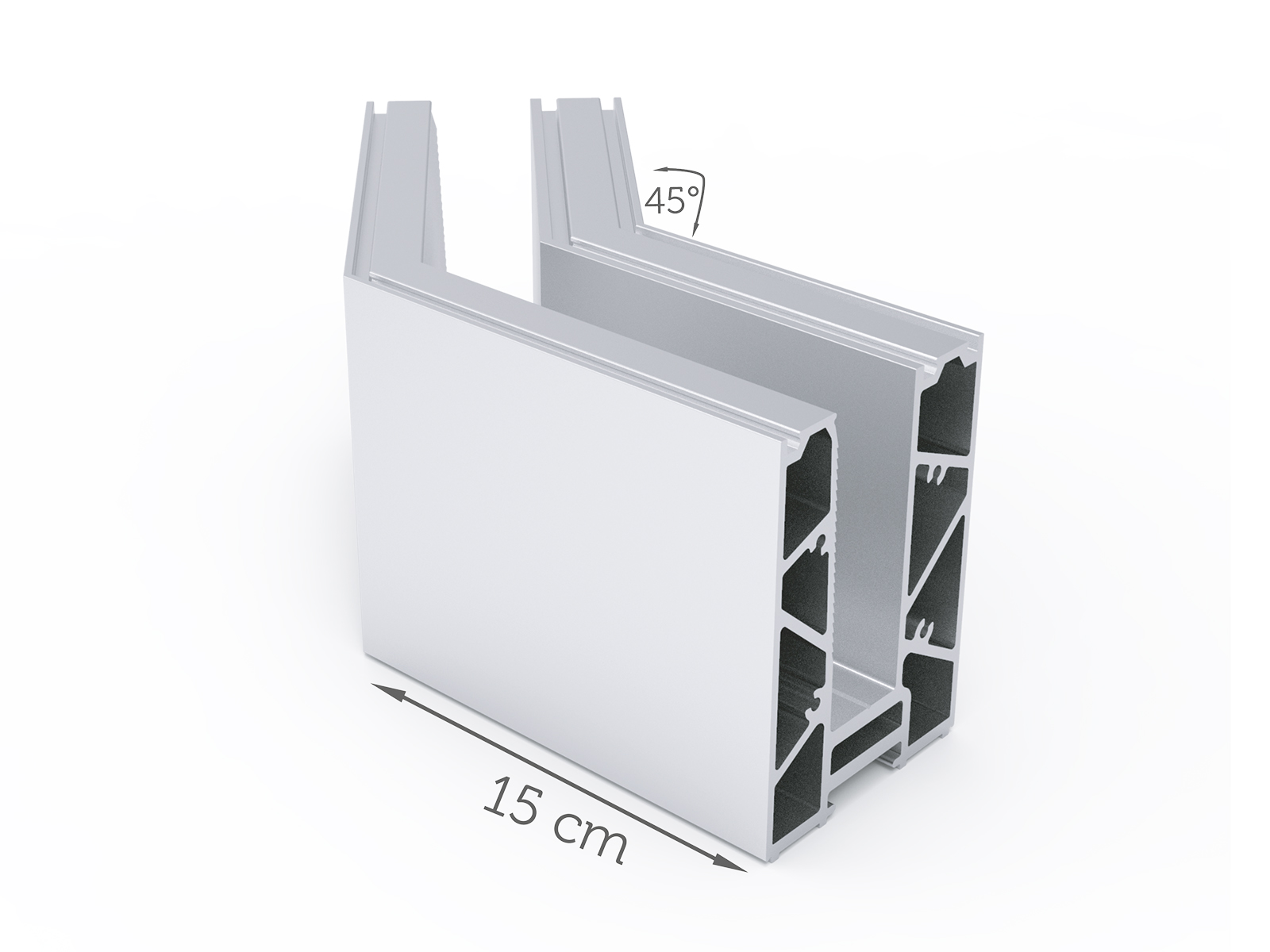 45° OUTER CORNER FOR 6105 - PCS