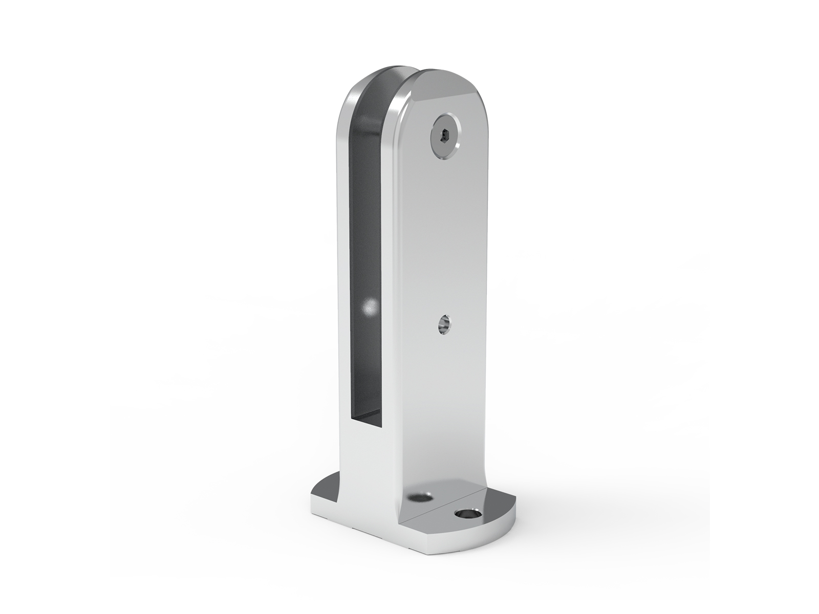 SMALL SQUARE GLASS HOLDER WITH RADIUS 5,5CM