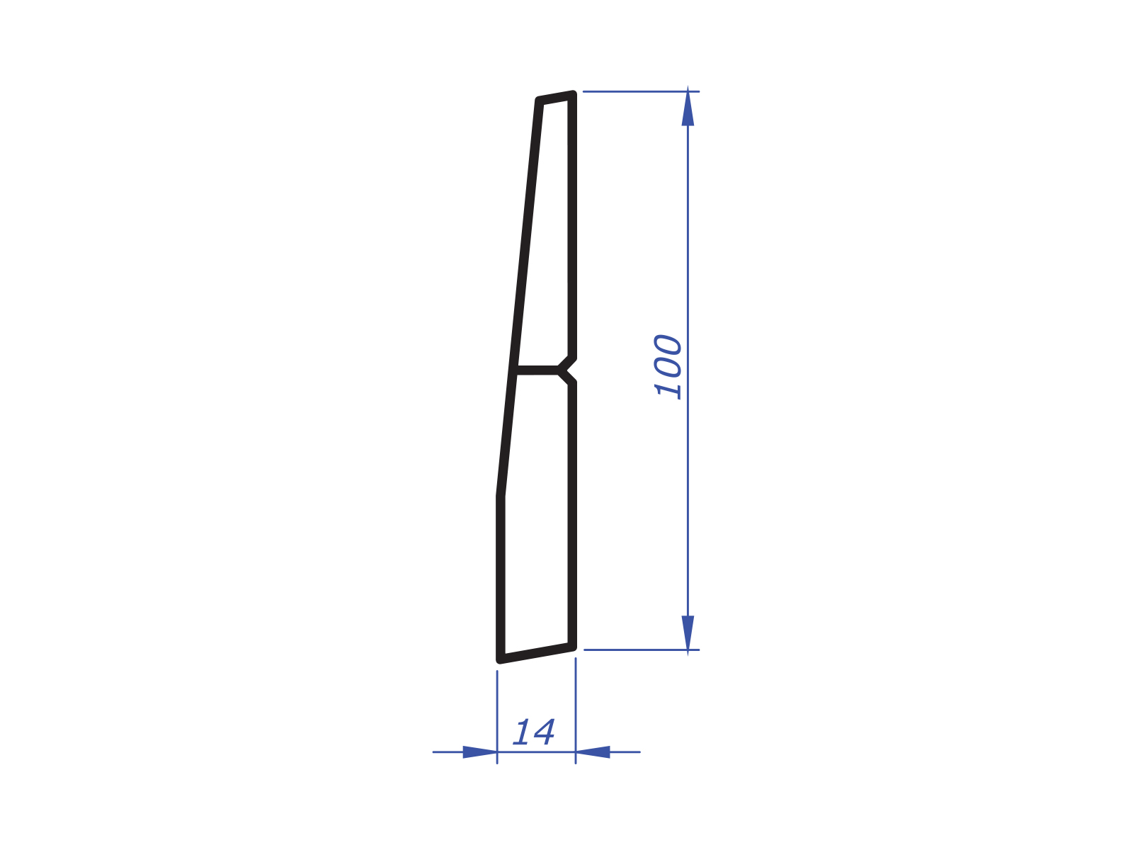 PARTITION SIDING FENCE PROFILE - LENGTH