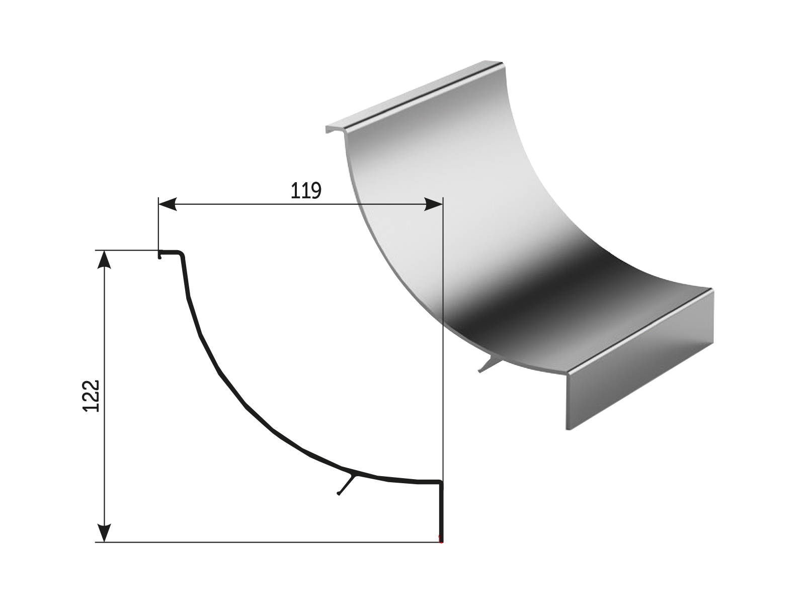 COVER PROFILE-LENGTH